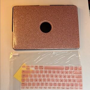 B BELK Laptop Case with Keyboard Cover GLITTERY PINK MacBook Pro 13 model
